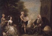 William Hogarth Veteran family Spain oil painting artist